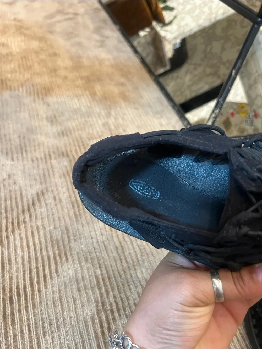 Keen Men's uneek Black rope Sandals Outdoors Camping size 11.5